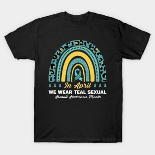 In April We Wear Teal Sexual Rainbow T-Shirt